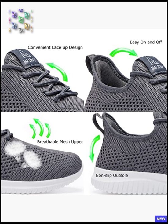 Men\'s Athletic Sneakers Lightweight Breathable Mesh Walking Running Shoes Casual main image 7